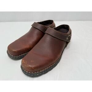 Eastland Brown Leather Mules, Women's Size 11M